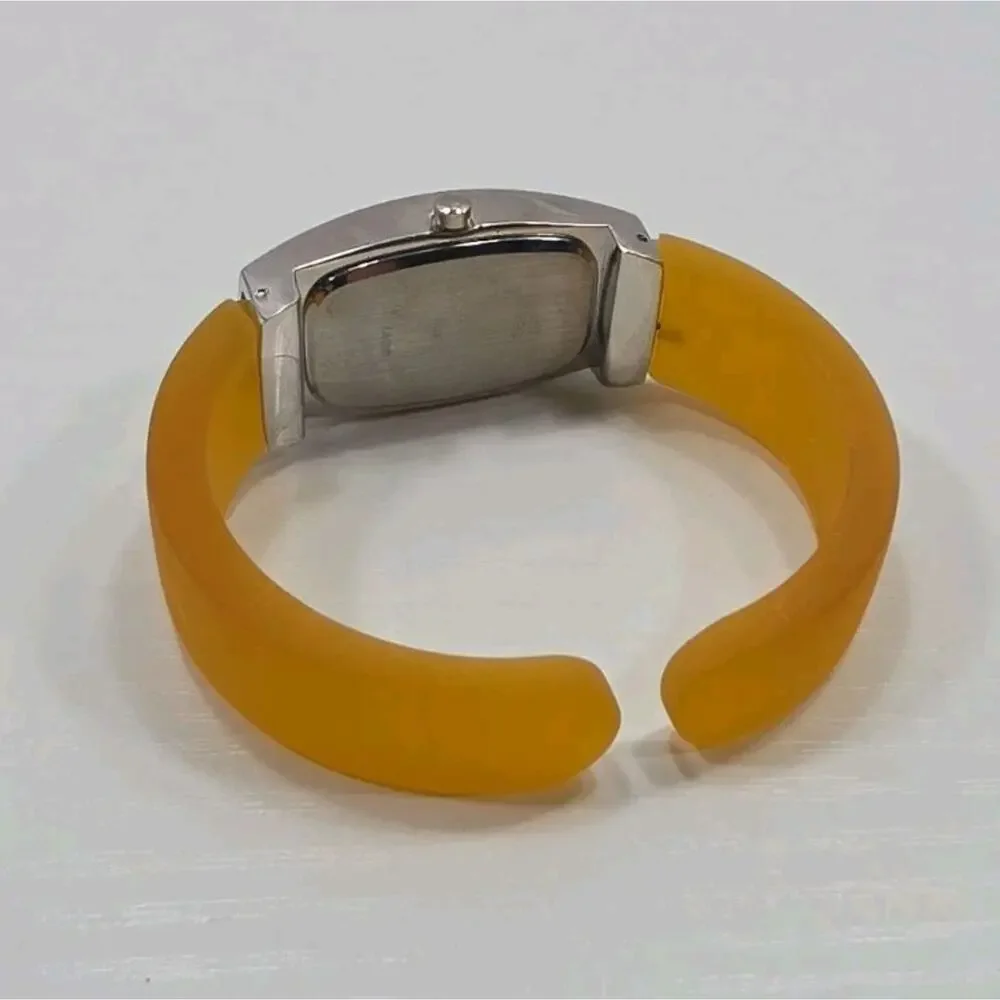 Vernier 2605 Silver Tone Cuff Bracelet Quartz Women's Watch New Battery W288